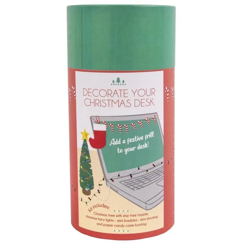 Fizz Multicolored Christmas Desk Décor – Festive Holiday Accent