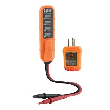 Electrical Test Kit With Voltage And Receptacle Tester Et45vp
