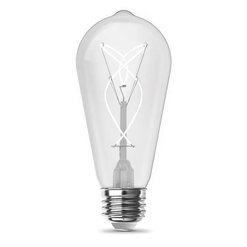 Feit ST19 Filament LED Bulb – Soft White 60W Equivalent (2‑Pack)