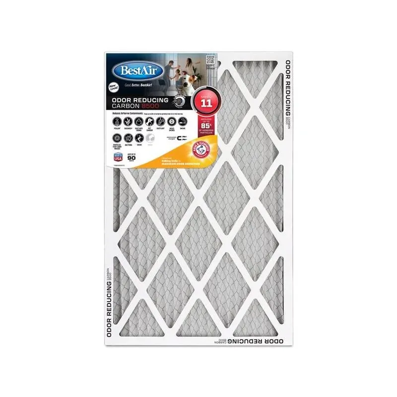 BestAir 20×20×1‑Inch Carbon Pleated Air Filter – 11 MERV, 1‑Pack