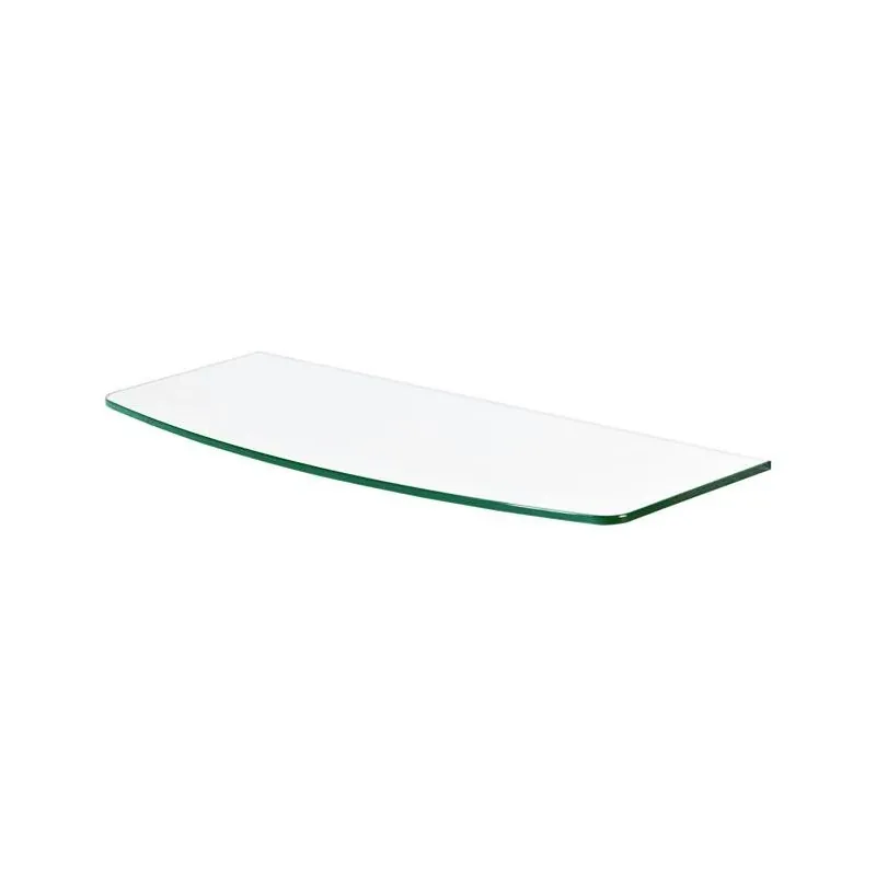 Dolle Clear Glass Shelf Board – 23.6" Wide X 7.9" Deep X 0.31" Thin, Supports 11 Lbs