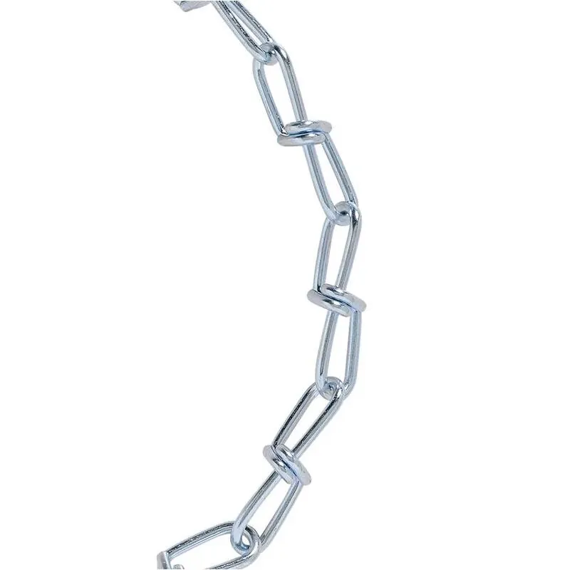 Heavy‑Duty 3/0 Double Loop Galvanized Carbon Steel Chain – 20 ft Length