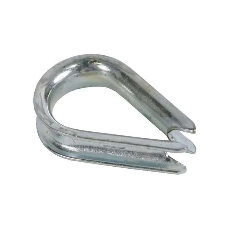 Heavy‑Duty Zinc‑Plated Steel Wire Rope Thimble – 5/8 in. Eye