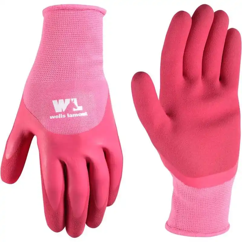 Wells Lamont Pink Women‘s Cut‑Resistant Grip Gloves – Indoor/Outdoor S