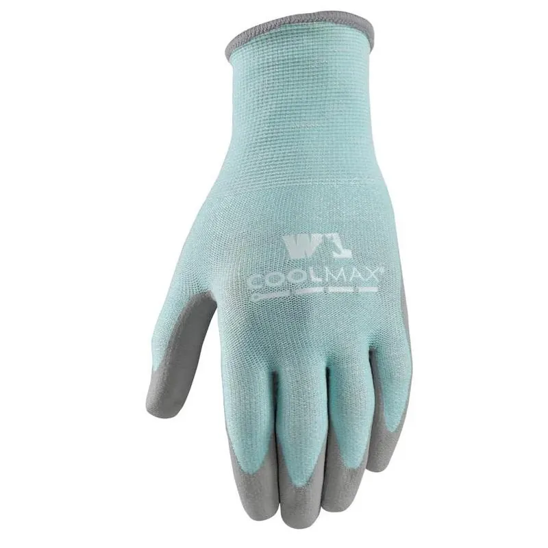 Wells Lamont Coolmax Women’s S Knit Work Gloves – Blue/Gray, Heat‑Resistant & Water‑Resistant