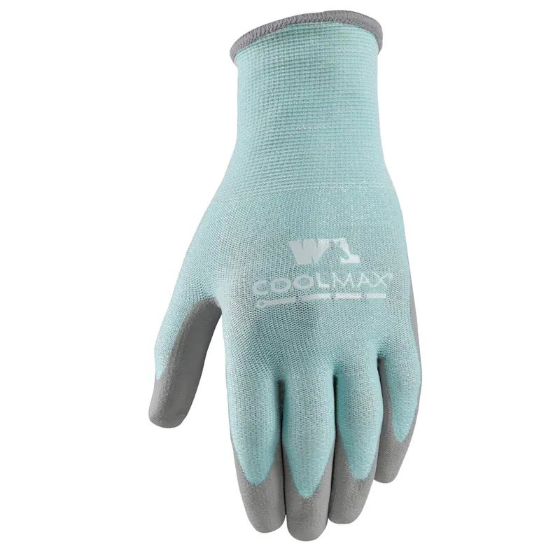 Cool Max Women‘s Indoor/outdoor Gardening Gloves Blue/gray Medium 1 Pair