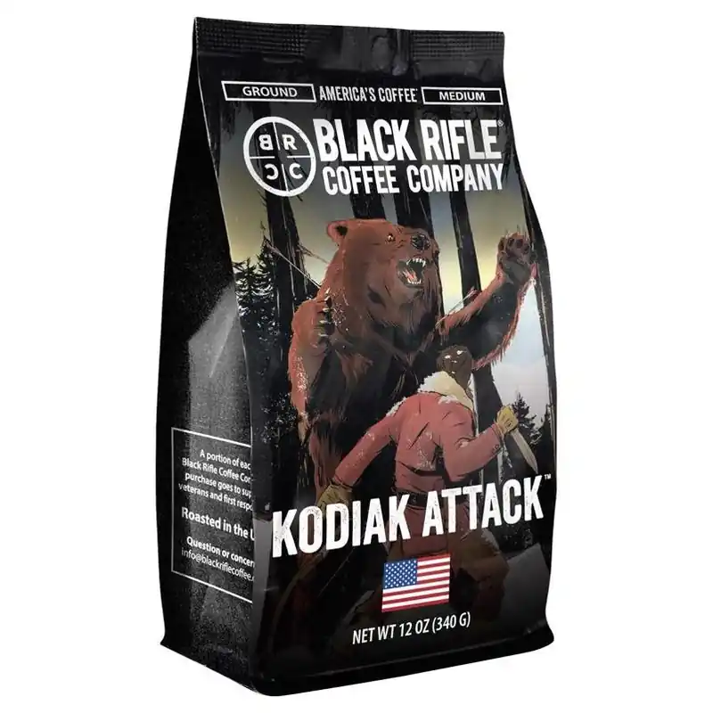 Black Rifle Kodiak Attack Medium Roast Ground Coffee – 12 Oz Bag