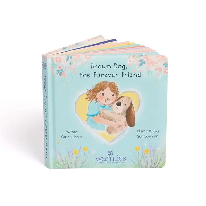 Warmies Brown Dog Board Book – Soft Storybook For Babies & Toddlers
