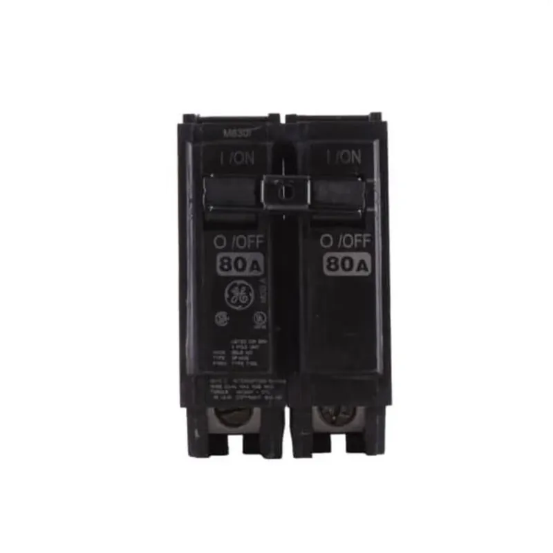 GE THQL2180 80A 2‑Pole Feeder Circuit Breaker – 120/240 V Non‑Interchangeable Trip