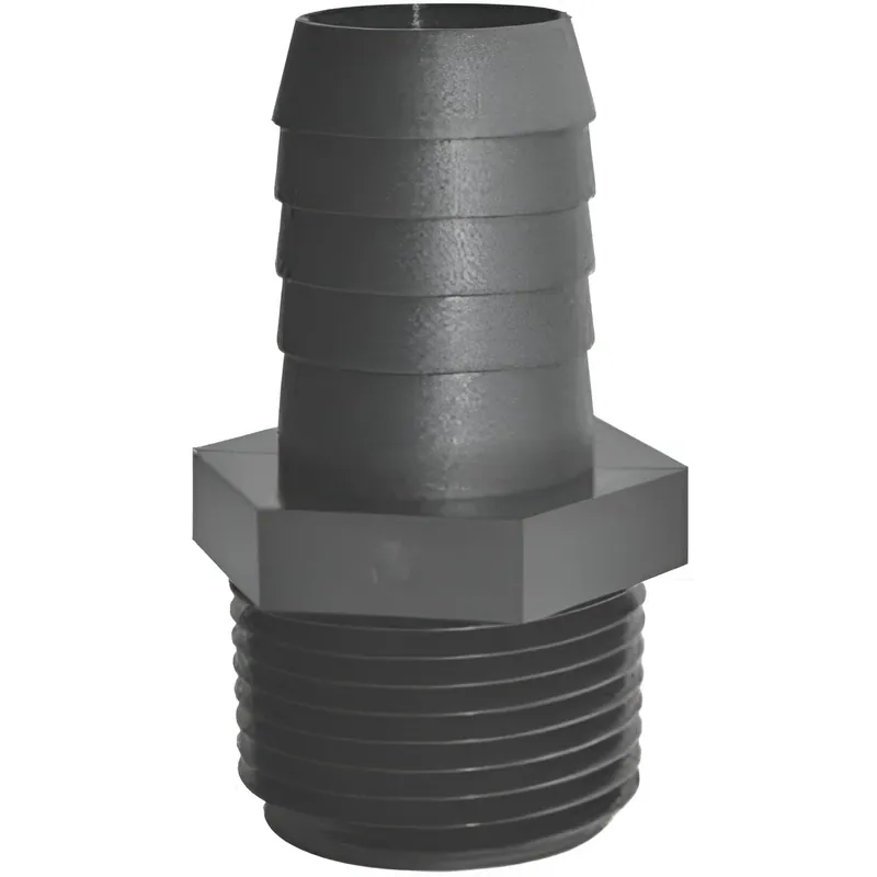 Green Leaf 1/2 In. MPT Each X 3/8 In. D Barb Polypropylene Adapter 1 Pk