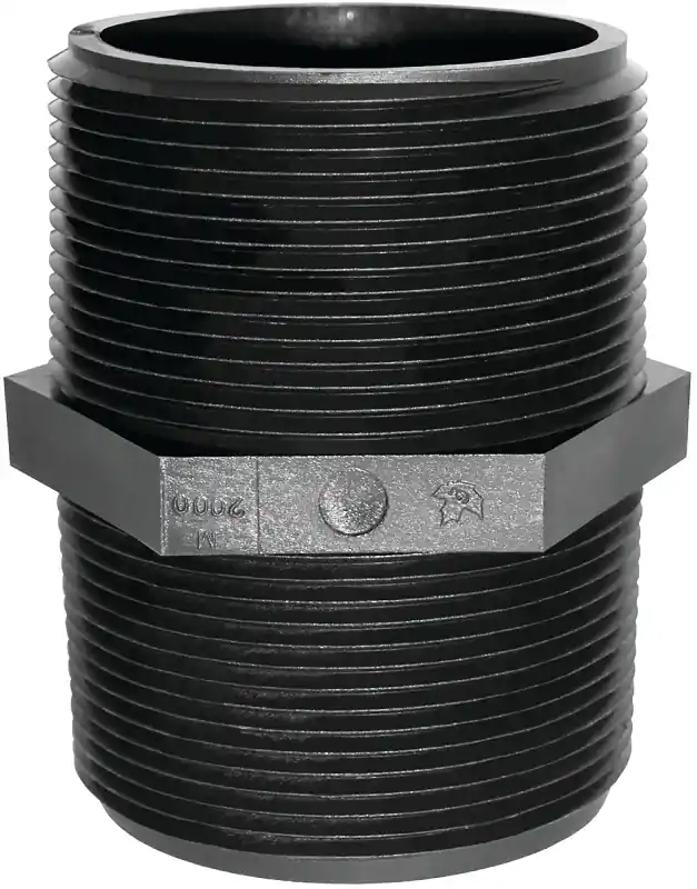 Green Leaf Schedule 80 1/2 In. MPT X 1/2 In. D MPT Polypropylene Nipple 1 Pk