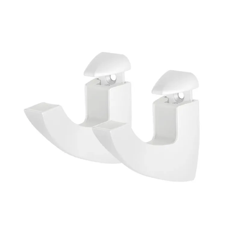 Dolle Scoop Maxi White Metal Shelf Clips – 4.9" H X 1.4" W X 4.1" D, 110‑lb Capacity (Pack Of 2)
