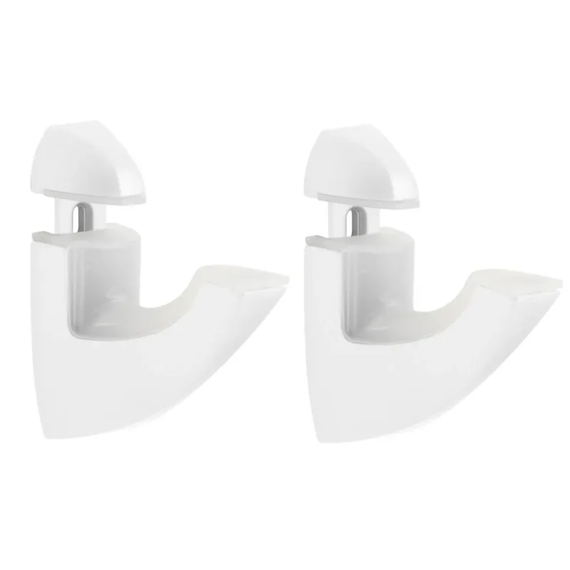 Scoop White Metal Shelf Bracket For 3/16 In. - 1 In. H Shelves
