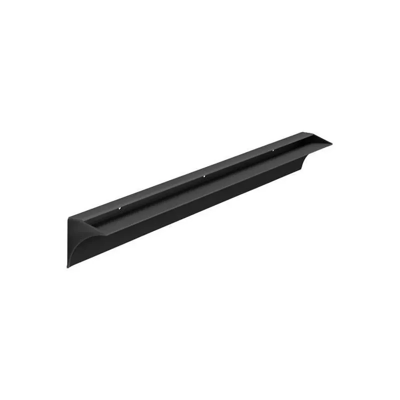 Dolle Black Aluminum Shelf Bracket – 23.6" Wide, 1.9" High, 1.6" Deep, 38‑lb Capacity