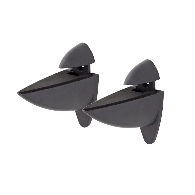 Dolle Ara Black Metal Shelf Clip – 4.5" H × 1.8" W × 4.1" D, 33‑lb Capacity