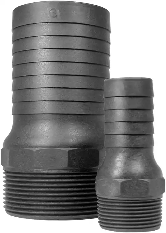 Cn 100 P Heavy-duty Polypropylene Combination Nipple, 1 In. Barb