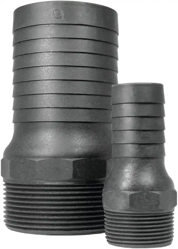 Cn 125 P Heavy-duty Polypropylene Combination Nipple, 1.25 Inch Barb
