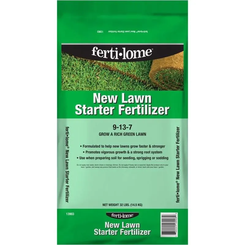 Ferti‑Lome 9‑13‑7 Lawn Starter Fertilizer – 32 lb Bag For Up To 8,000 sq ft New Lawns
