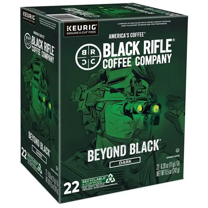 Black Rifle Coffee Company Beyond Black K‑Cup Pods – 22 Count