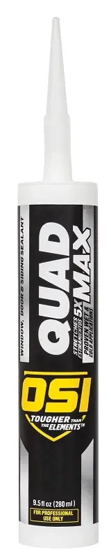 OSI Quad Max Black Silicone Door/Siding/ Window Caulk Sealant 9.5 Oz