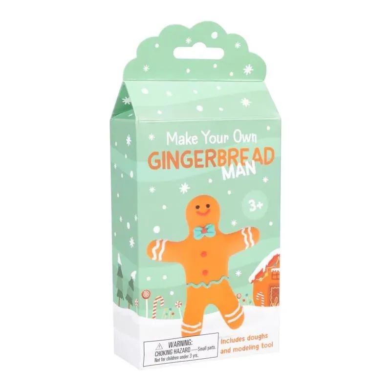 Fizz Gingerbread Man DIY Dough Kit – Brown