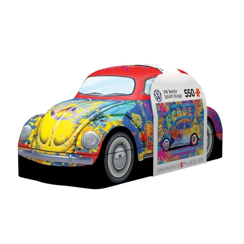 Eurographics 550‑Piece VW Beetle Splash Buggy Puzzle In Collectible Tin – Multicolor Edition