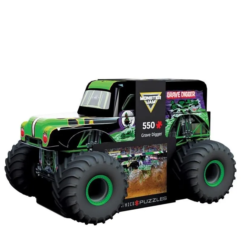 Eurographics 550‑Piece Monster Jam Grave Digger Puzzle Tin – Multicolor Jigsaw For Teens