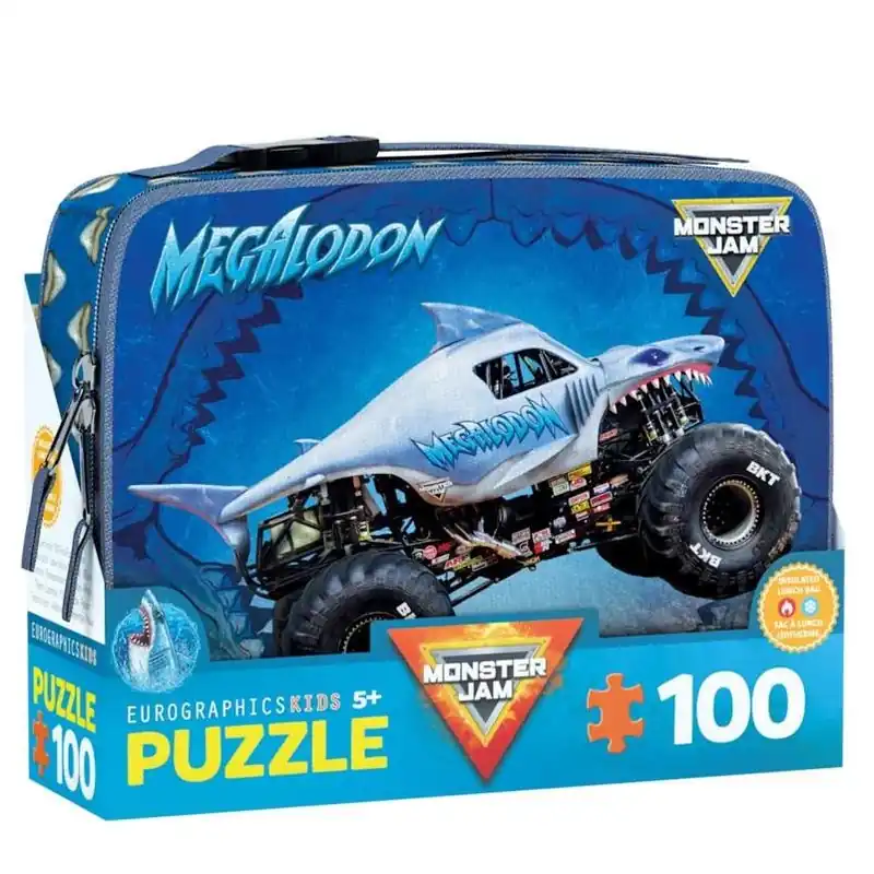 Eurographics Megalodon Monster Jam 100‑Piece Multicolor Jigsaw Puzzle