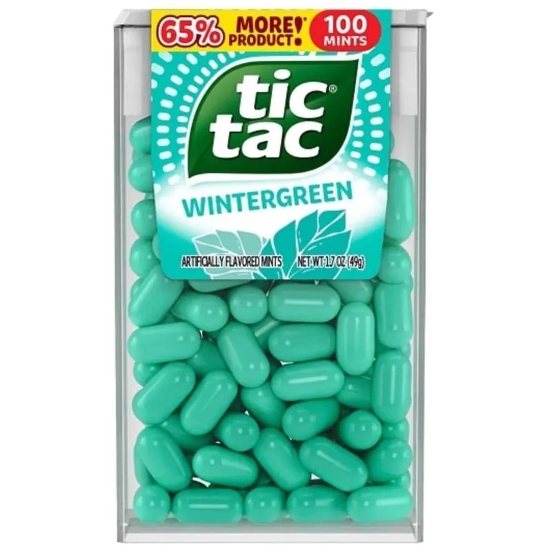 Tic Tac Wintergreen Sugar‑Free Breath Freshener – 1.7 oz Pocket Pack