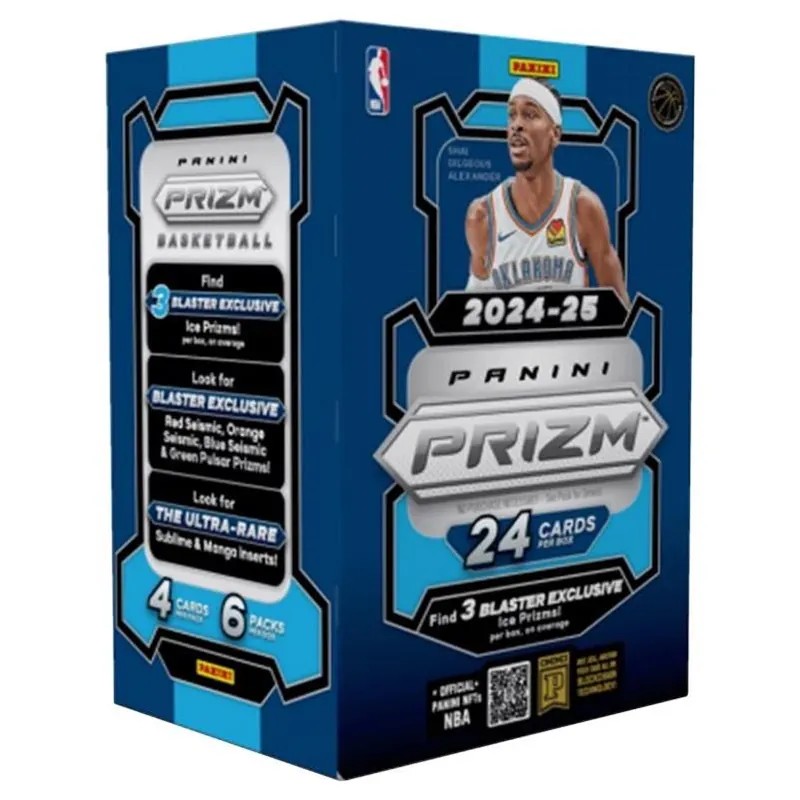 Panini Prizm 2024‑25 NBA Blaster Box – 24 Blue Trading Cards
