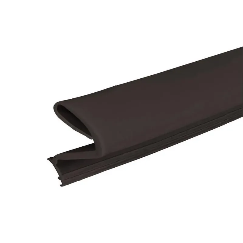 M-D Brown Rubber Door Jamb Seal – 81‑Inch Top & Side Weatherstripping, 0.62‑In Thick, 1‑In Wide