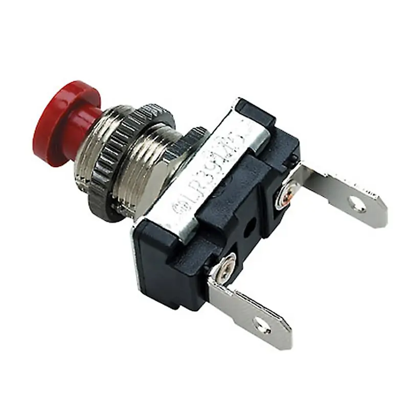 Pushbutton Horn Switch 11701, Momentary Function, Red Button