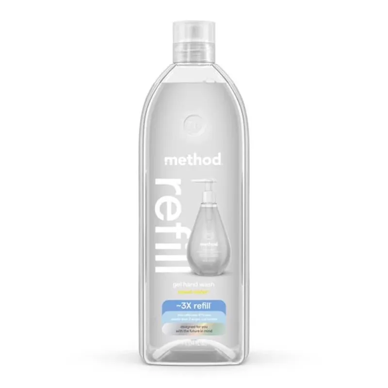 Method Sweet Water Antibacterial Hand Wash Refill – 34 oz Clear Gel