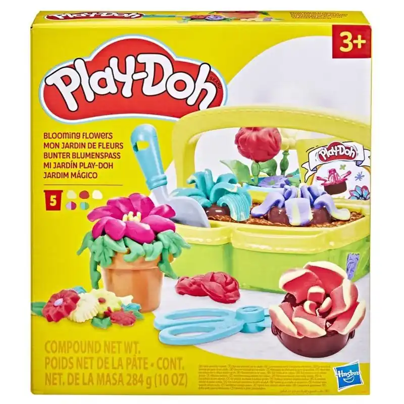 Hasbro Play-Doh Blooming Flower Playset – Vibrant Multicolor Modeling Kit For Kids