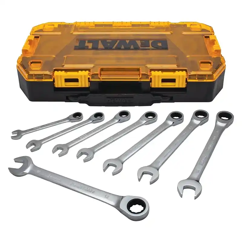 8-Pc. Metric Ratcheting Combination Wrench Set