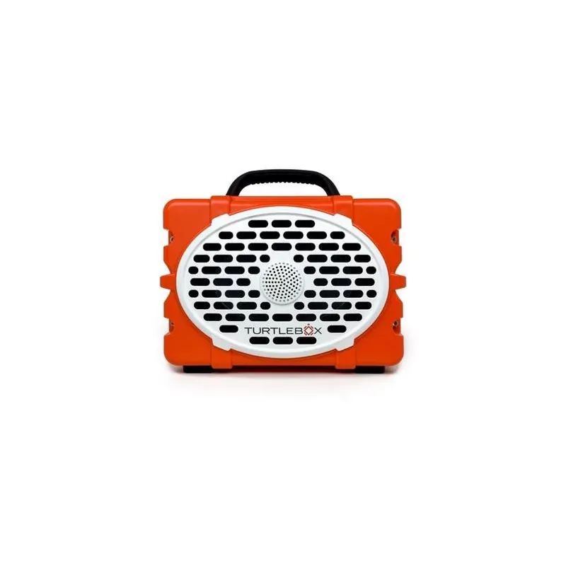 Turtlebox Orange Weatherproof Bluetooth Portable Speaker – Wireless, Rugged & Rechargeable