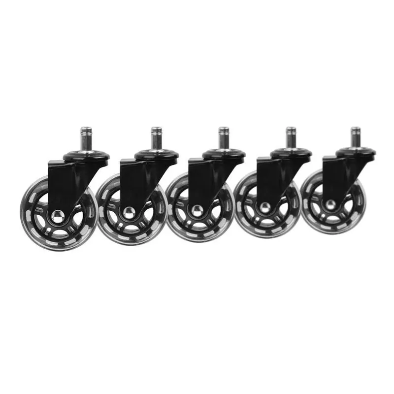 Slipstick 3‑Inch Heavy‑Duty Swivel Rubber Caster – 500 lb Capacity, Pack Of 5