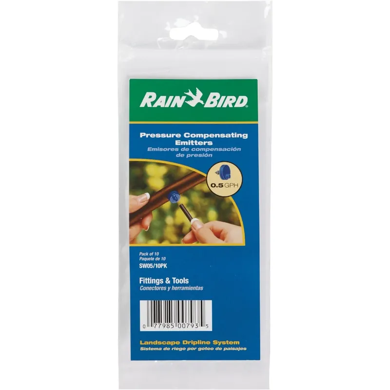 Rain Bird Full-Circle Drip Irrigation Emitter 0.5 Gph 10 Pk