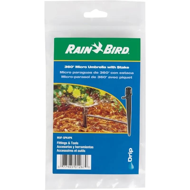 Rain Bird Full-Circle Drip Irrigation Micro Bubbler 35 Gph 4 Pk