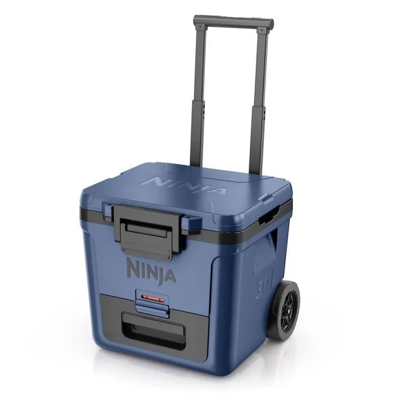 Ninja FrostVault 30‑Quart Blue Roller Cooler With Wheels