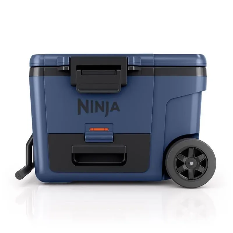 Ninja FrostVault 45‑Quart Blue Wheeled Roller Cooler – Reusable Portable Ice Chest