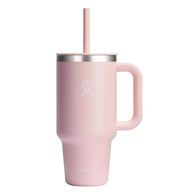 Hydro Flask 32‑oz Trillium Pink Insulated Straw Tumbler – BPA‑Free Stainless Steel