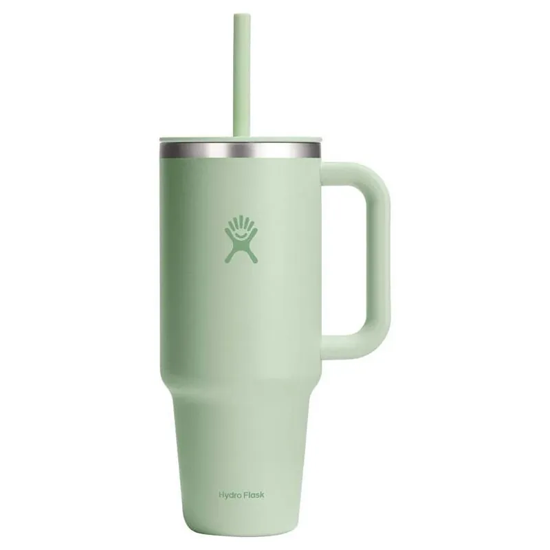 Hydro Flask 40‑oz Aloe Insulated Straw Tumbler – BPA‑Free