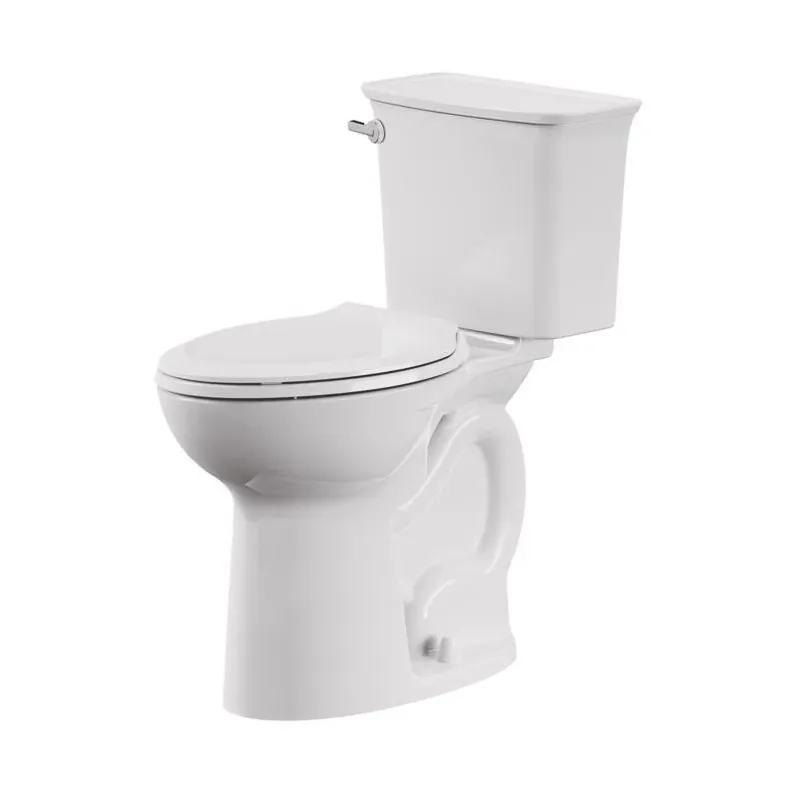 American Standard 1.28 GPF Two‑Piece Elongated Toilet With EZ‑Install Kit – White