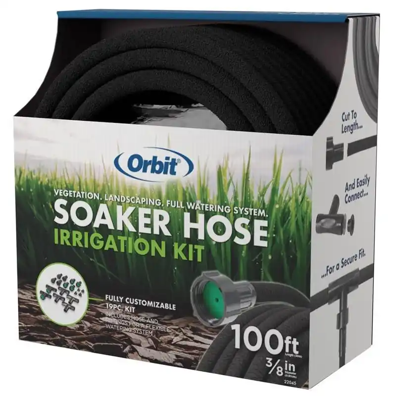 Orbit Medium-Duty 3/8-Inch 100‑Foot Soaker Hose Kit