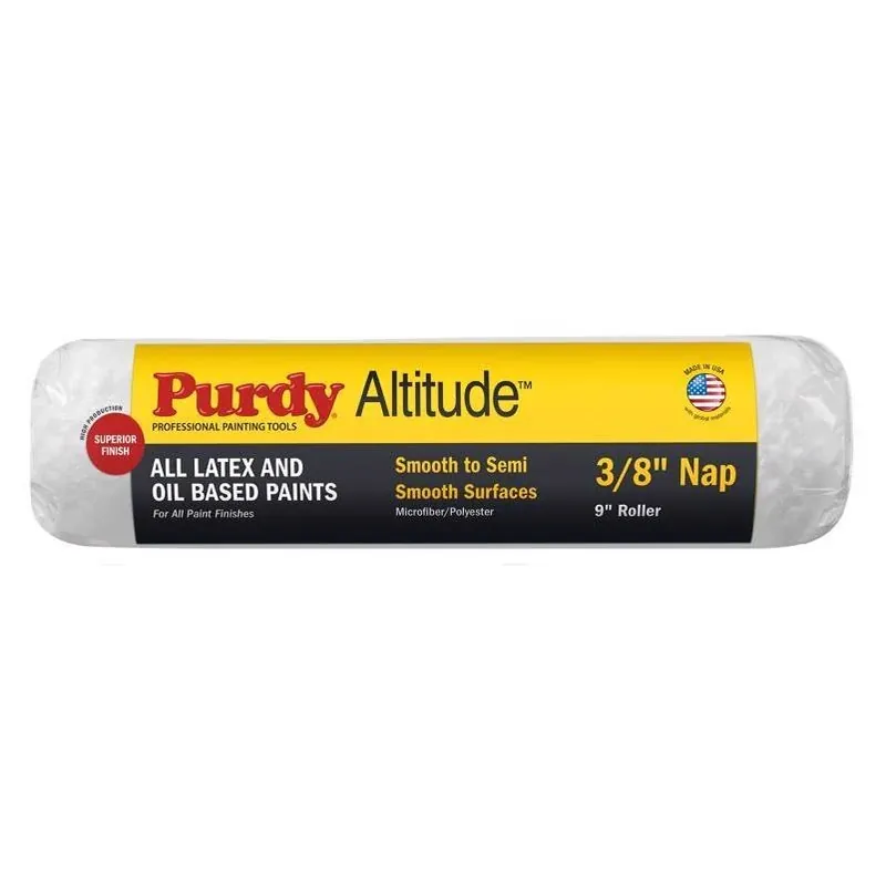 Purdy Altitude 9 " Microfiber Paint Roller Cover – 3/8 " Nap, White (1 Pack)