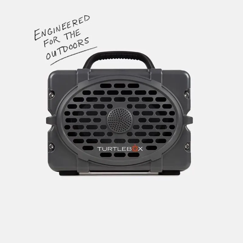 Turtlebox Weather‑Resistant Bluetooth Speaker – Portable Wireless Audio In Gray