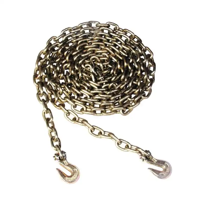 Koch Industries 3/8 " Welded Steel Binder Chain – 20 Ft, Yellow Chromate Finish