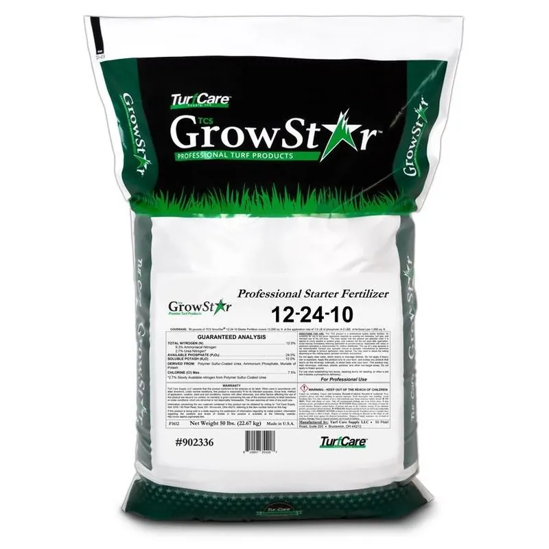 GrowStar 12-24-10 Lawn Starter Fertilizer – 6000 sq ft Coverage For All Grass Types