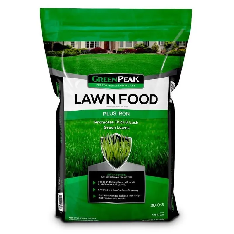 GreenPeak All-Purpose Lawn Food – 30‑0‑3 Granular Fertilizer For 5,000 sq ft
